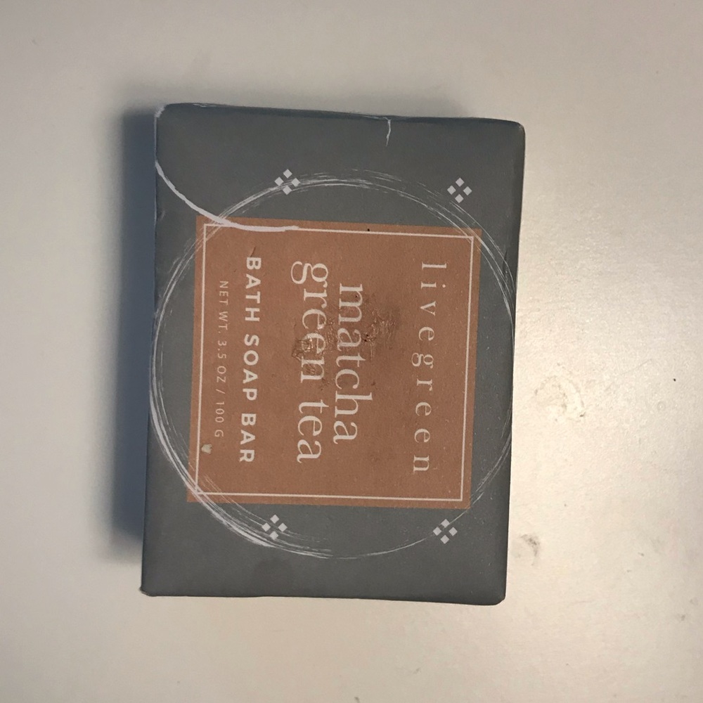 Matcha and green tea bath soap bar - Picture 3 of 4